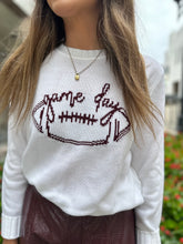 Load image into Gallery viewer, GAME DAY SCRIPT SWEATER
